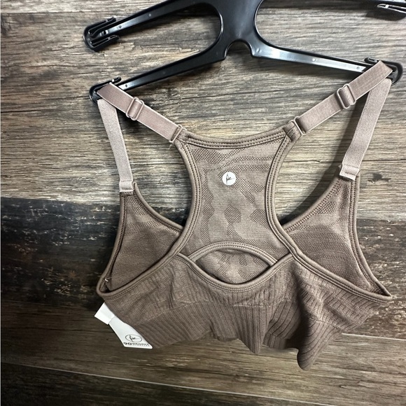 90 Degree By Reflex Taupe Sports Bra - Picture 2 of 3